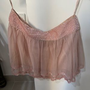 Boutique Vintage Mini Pink Sparkle Skirt